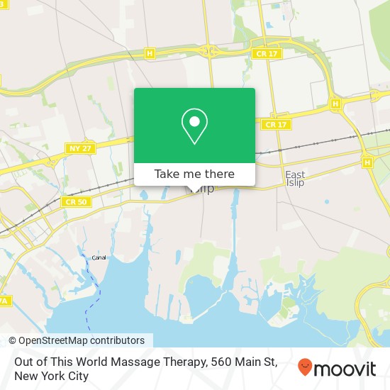 Mapa de Out of This World Massage Therapy, 560 Main St