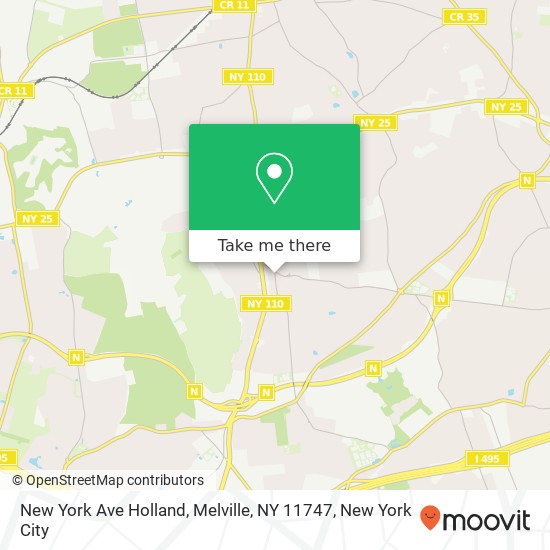 New York Ave Holland, Melville, NY 11747 map