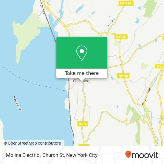 Molina Electric,, Church St map