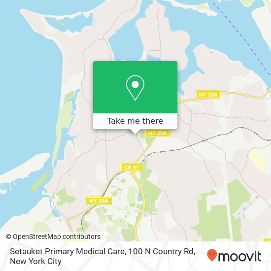 Mapa de Setauket Primary Medical Care, 100 N Country Rd