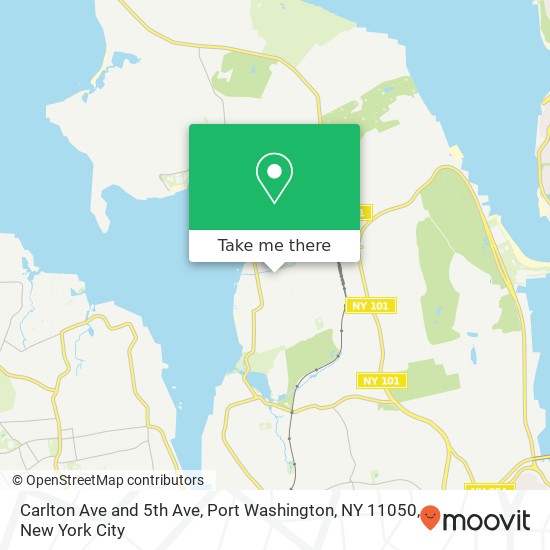 Carlton Ave and 5th Ave, Port Washington, NY 11050 map