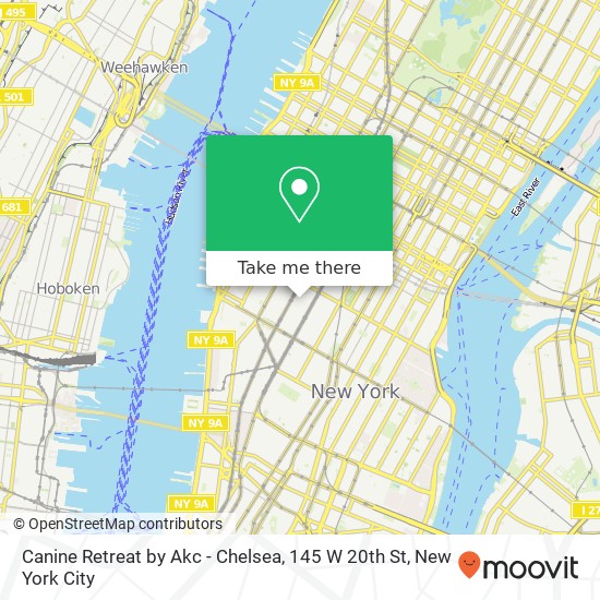 Canine Retreat by Akc - Chelsea, 145 W 20th St map