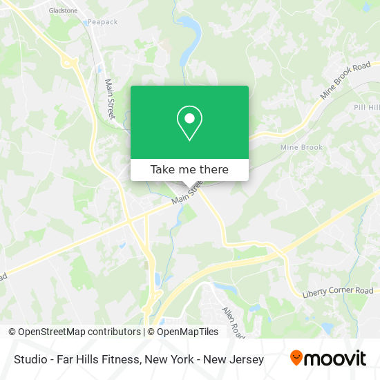 Studio - Far Hills Fitness map