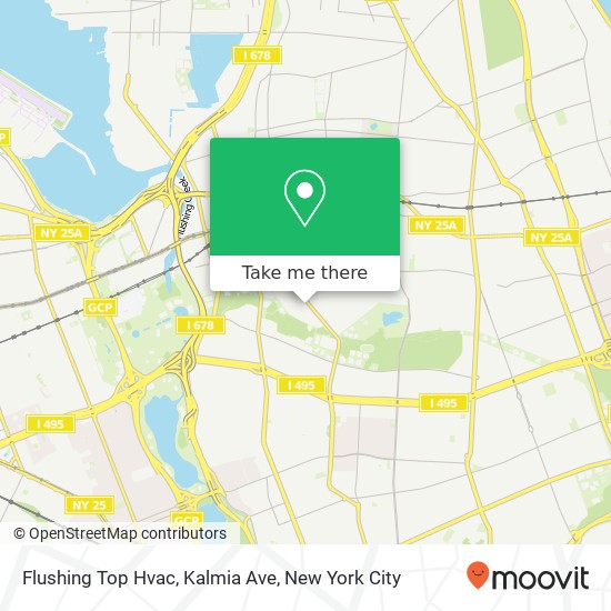 Mapa de Flushing Top Hvac, Kalmia Ave