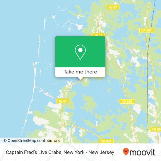 Captain Fred's Live Crabs, 151 N Delsea Dr map