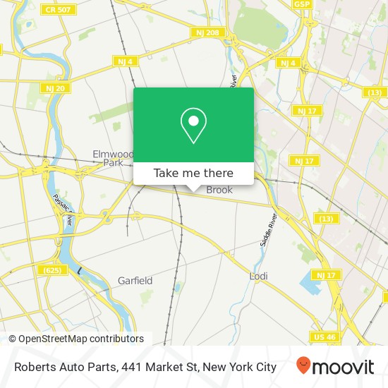 Mapa de Roberts Auto Parts, 441 Market St