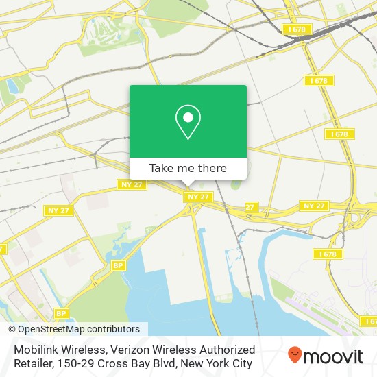Mobilink Wireless, Verizon Wireless Authorized Retailer, 150-29 Cross Bay Blvd map