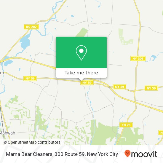 Mama Bear Cleaners, 300 Route 59 map