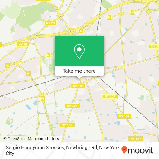 Sergio Handyman Services, Newbridge Rd map