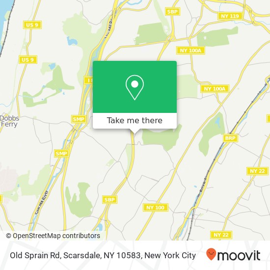 Mapa de Old Sprain Rd, Scarsdale, NY 10583