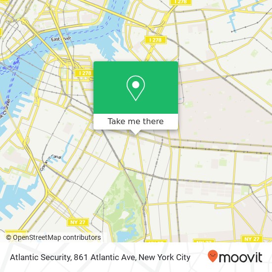 Atlantic Security, 861 Atlantic Ave map