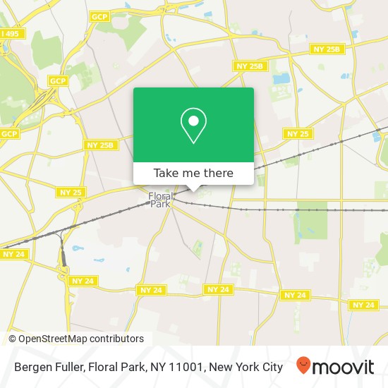 Mapa de Bergen Fuller, Floral Park, NY 11001