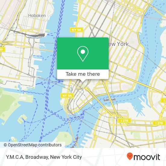 Mapa de Y.M.C.A, Broadway