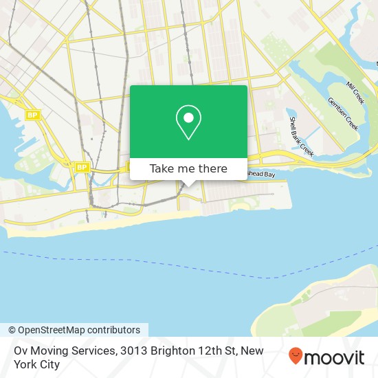 Mapa de Ov Moving Services, 3013 Brighton 12th St