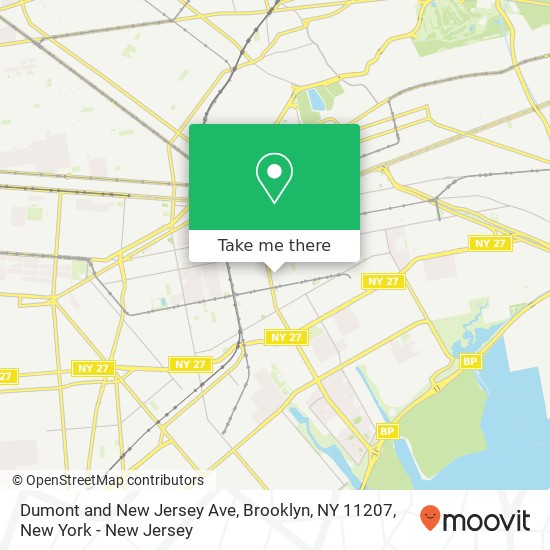 Mapa de Dumont and New Jersey Ave, Brooklyn, NY 11207