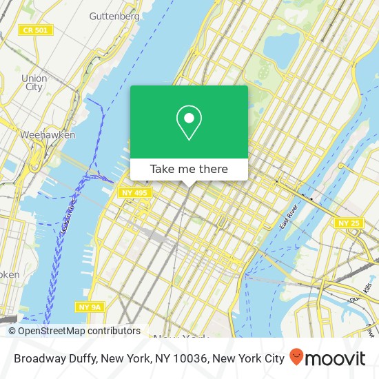 Broadway Duffy, New York, NY 10036 map