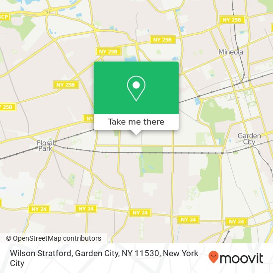 Mapa de Wilson Stratford, Garden City, NY 11530