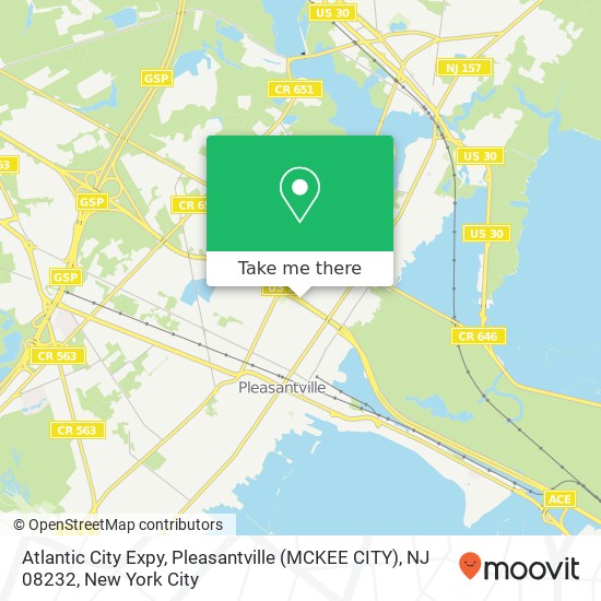 Atlantic City Expy, Pleasantville (MCKEE CITY), NJ 08232 map