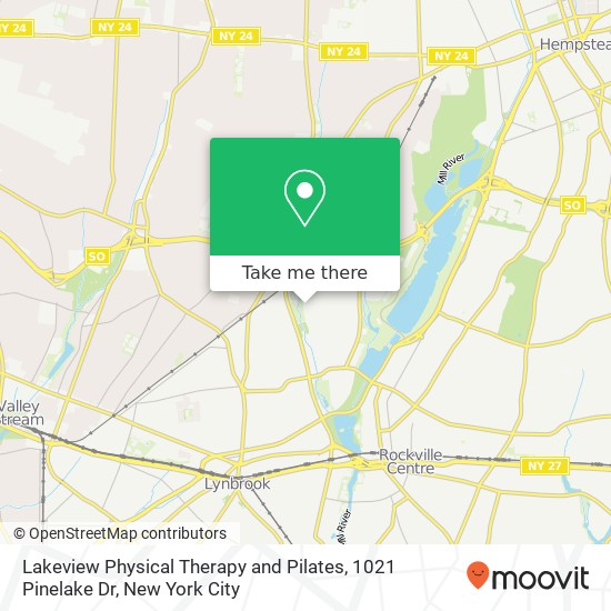 Lakeview Physical Therapy and Pilates, 1021 Pinelake Dr map