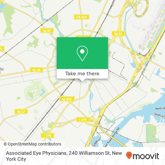 Associated Eye Physicians, 240 Williamson St map