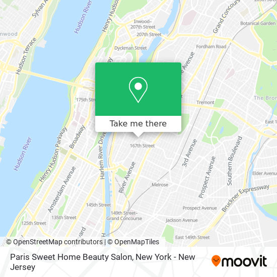 Mapa de Paris Sweet Home Beauty Salon