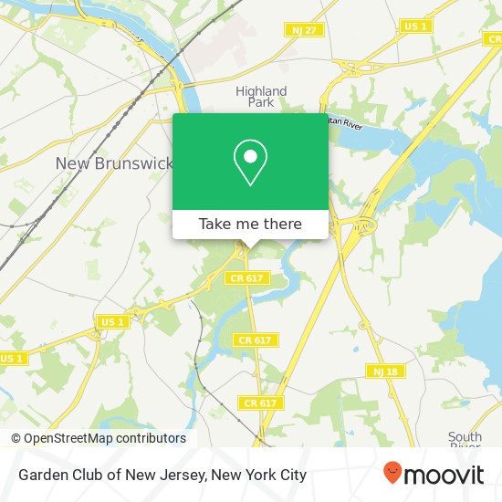 Mapa de Garden Club of New Jersey