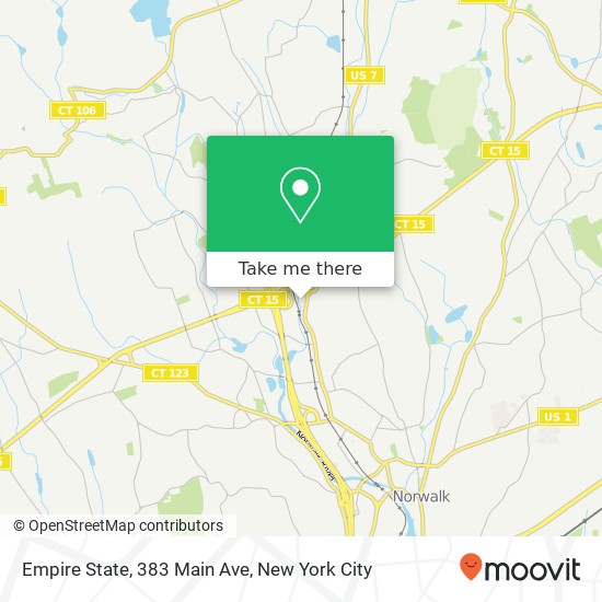 Mapa de Empire State, 383 Main Ave