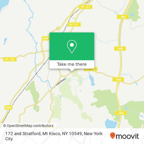 172 and Stratford, Mt Kisco, NY 10549 map