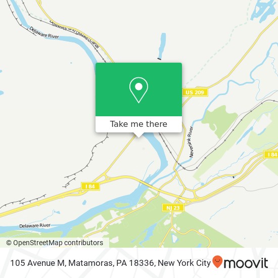 105 Avenue M, Matamoras, PA 18336 map