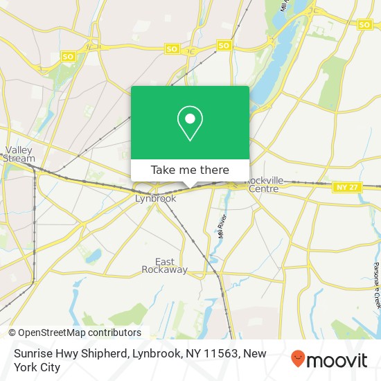 Mapa de Sunrise Hwy Shipherd, Lynbrook, NY 11563