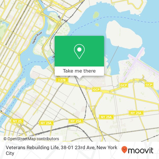 Mapa de Veterans Rebuilding Life, 38-01 23rd Ave