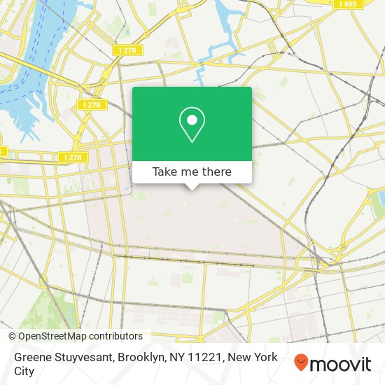Greene Stuyvesant, Brooklyn, NY 11221 map