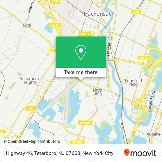 Highway 46, Teterboro, NJ 07608 map
