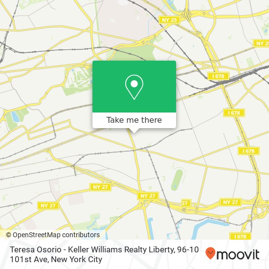 Teresa Osorio - Keller Williams Realty Liberty, 96-10 101st Ave map