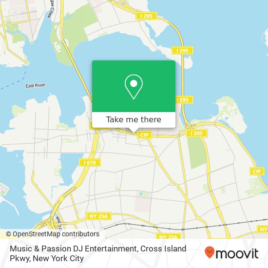 Music & Passion DJ Entertainment, Cross Island Pkwy map