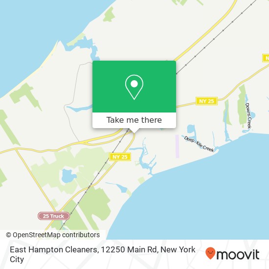Mapa de East Hampton Cleaners, 12250 Main Rd