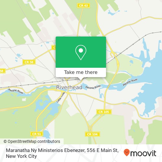 Maranatha Ny Ministerios Ebenezer, 556 E Main St map