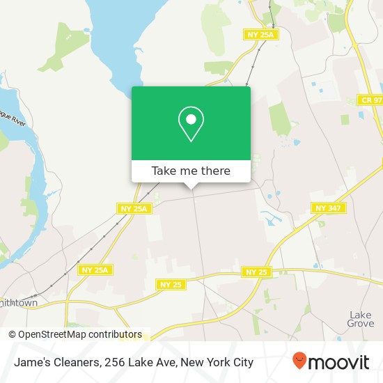 Mapa de Jame's Cleaners, 256 Lake Ave