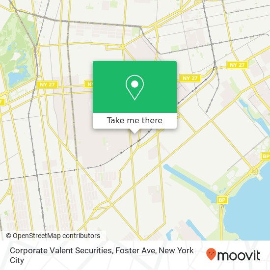 Mapa de Corporate Valent Securities, Foster Ave