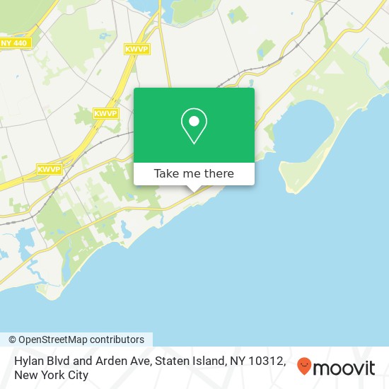 Hylan Blvd and Arden Ave, Staten Island, NY 10312 map