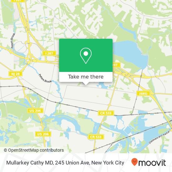 Mapa de Mullarkey Cathy MD, 245 Union Ave