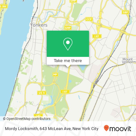 Mordy Locksmith, 643 McLean Ave map