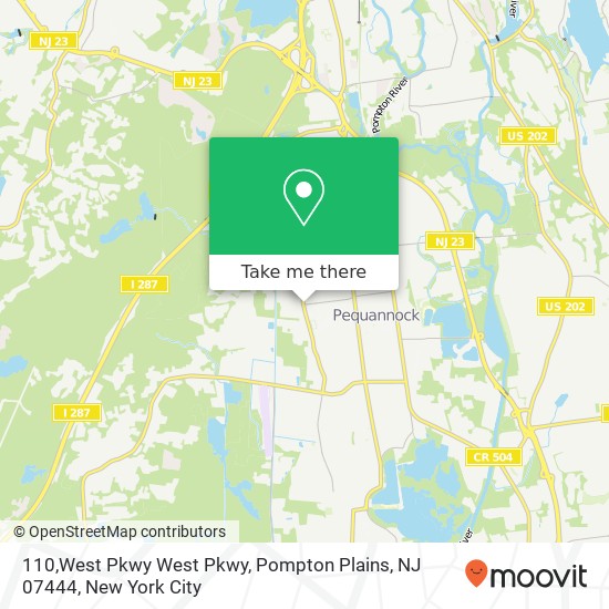 110,West Pkwy West Pkwy, Pompton Plains, NJ 07444 map