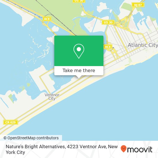 Nature's Bright Alternatives, 4223 Ventnor Ave map