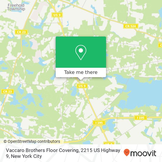 Mapa de Vaccaro Brothers Floor Covering, 2215 US Highway 9