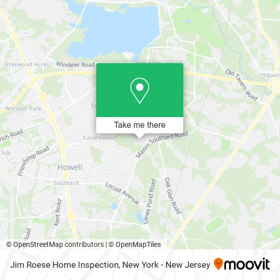 Mapa de Jim Roese Home Inspection, Hedgewood Rd