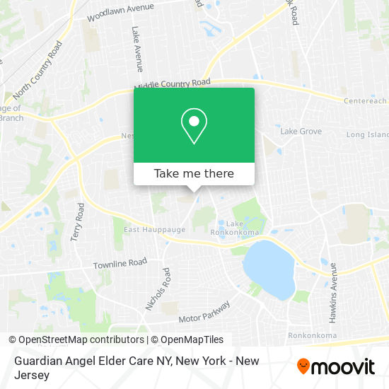 Guardian Angel Elder Care NY map