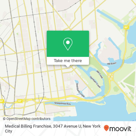 Medical Billing Franchise, 3047 Avenue U map