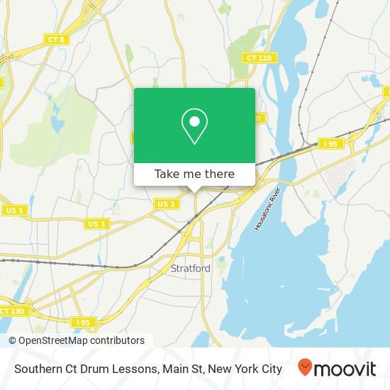 Southern Ct Drum Lessons, Main St map