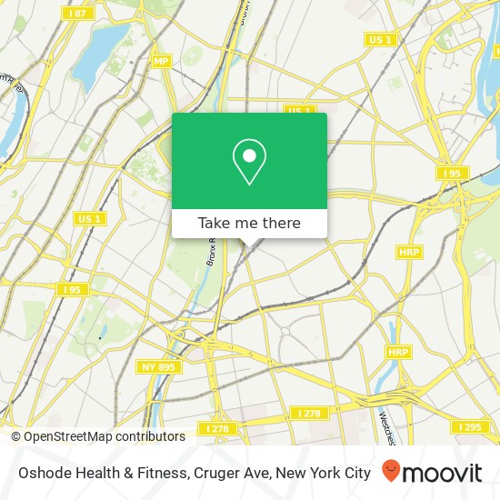 Mapa de Oshode Health & Fitness, Cruger Ave